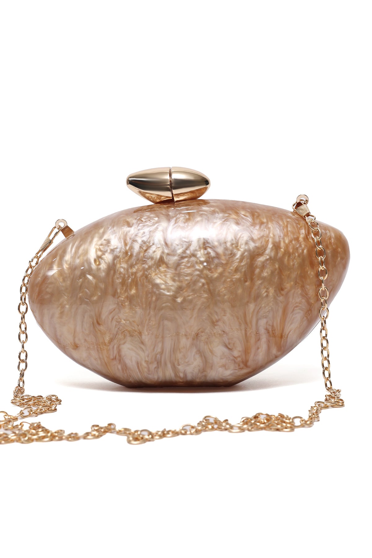 AZMIRA SHELL CLUTCH-GOLD