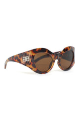 OVAL SUNGLASSES-LEOPARD