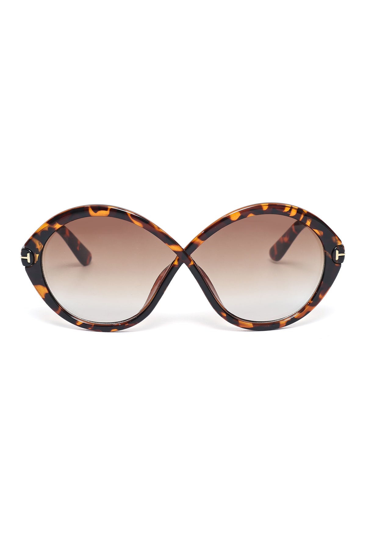 BUTTERFLY FRAME FASHION SUNGLASSES-LEOPARD