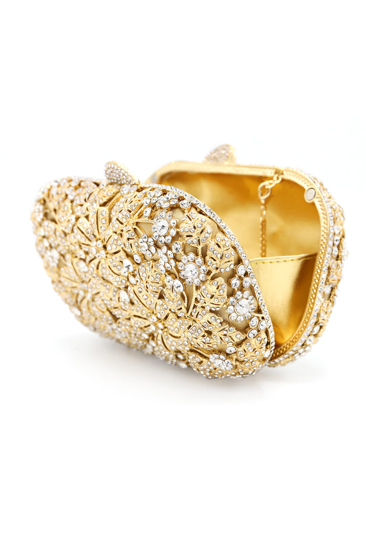 BLOOMING CLUTCH-SILVER-GOLD