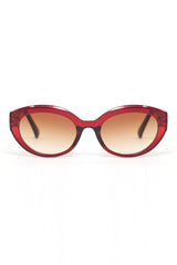 PRINTED OVAL SHADES-WINE