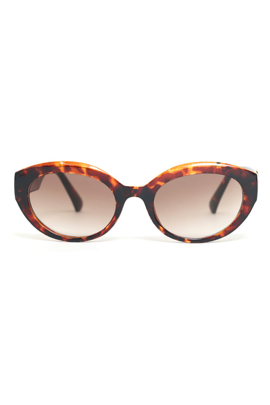 PRINTED OVAL SHADES-LEOPARD