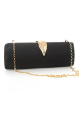 LEAFLINE CHARM CLUTCH-BLACK