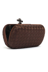 SILK KNOT CLUTCH-BRONZE