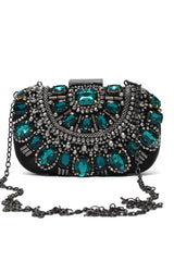 ROYAL CONSTELLATION JEWEL CLUTCH-GREEN
