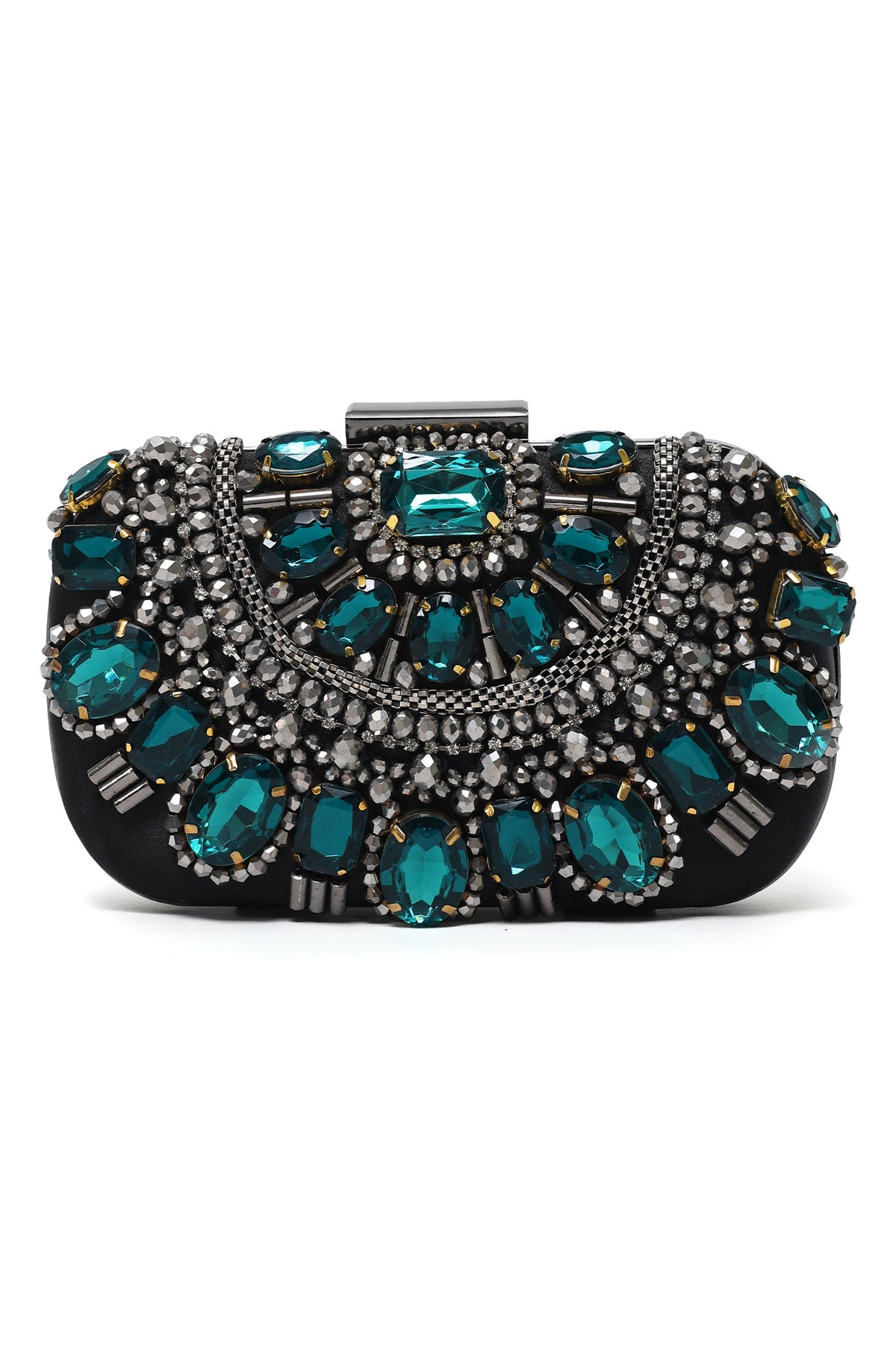 ROYAL CONSTELLATION JEWEL CLUTCH-GREEN