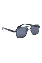SQUARE GRADIENT LENS SUNGLASSES-BLACK