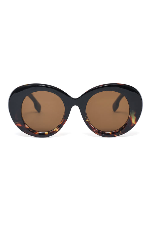 CHIC OVAL SUN GUARD-LEOPARD