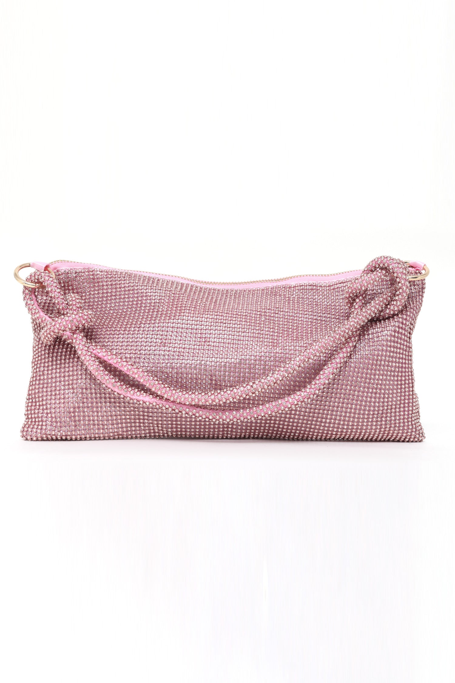 BLING BAG WITH STRAP-PINK