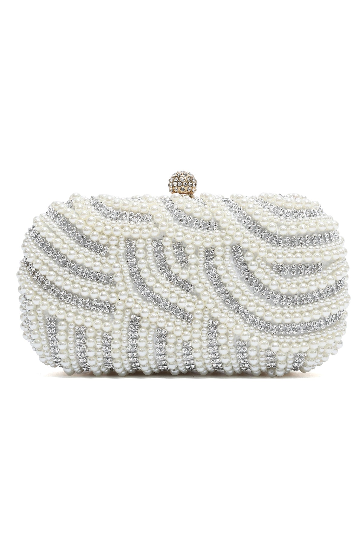 EMPRESS EVENING CLUTCH-WHITE