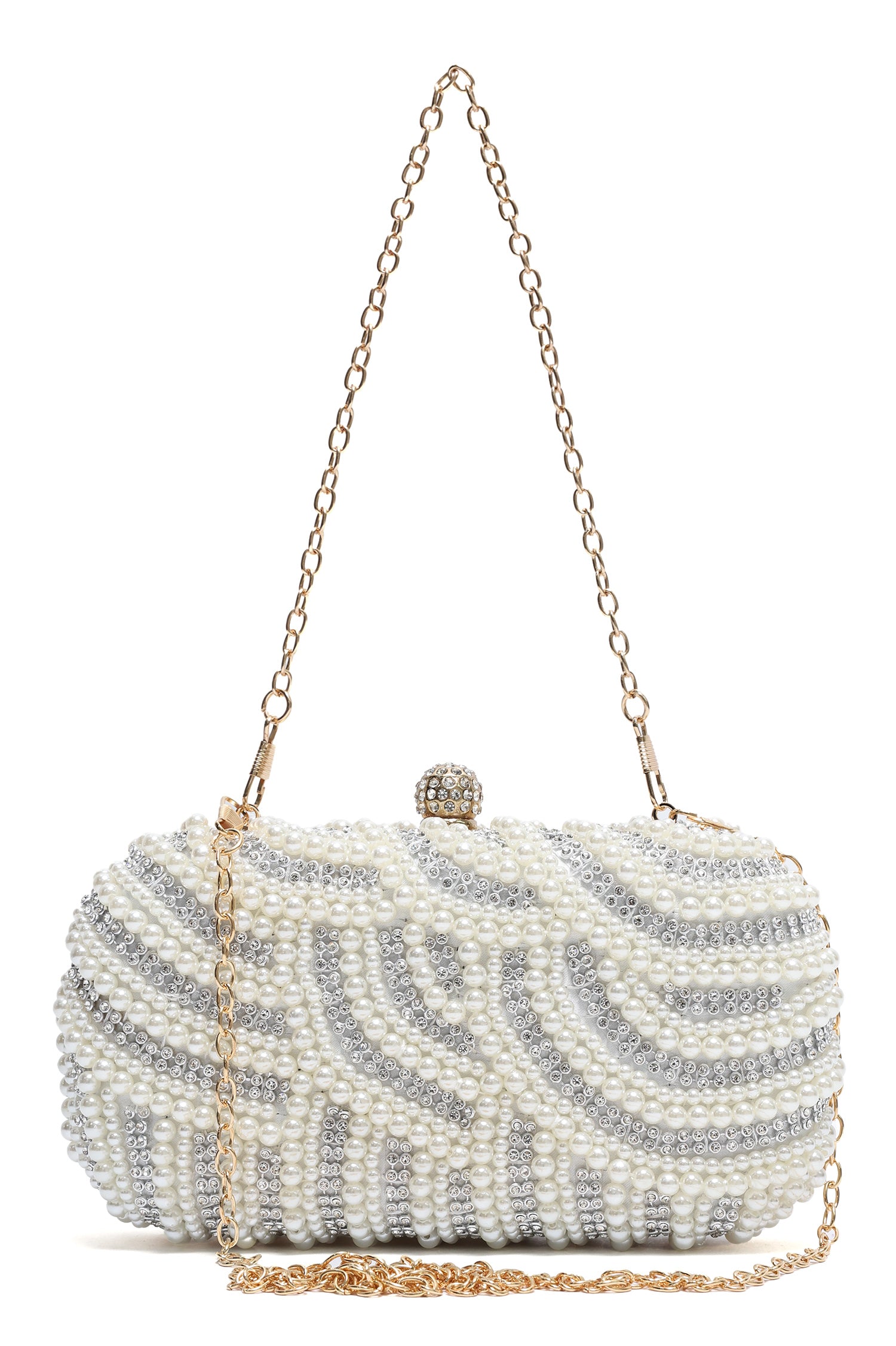 EMPRESS EVENING CLUTCH-WHITE