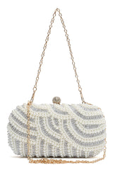 EMPRESS EVENING CLUTCH-WHITE