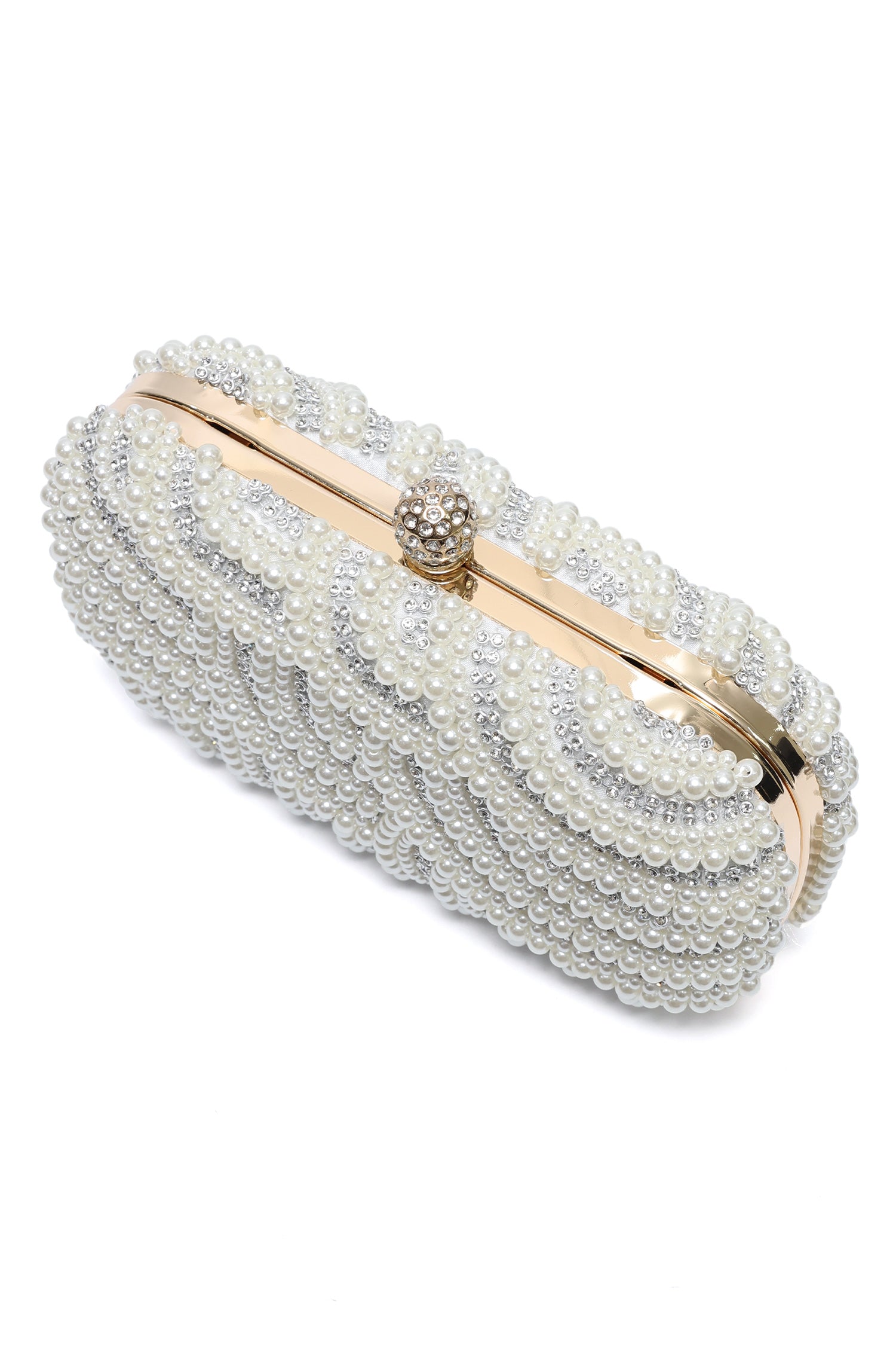 EMPRESS EVENING CLUTCH-WHITE
