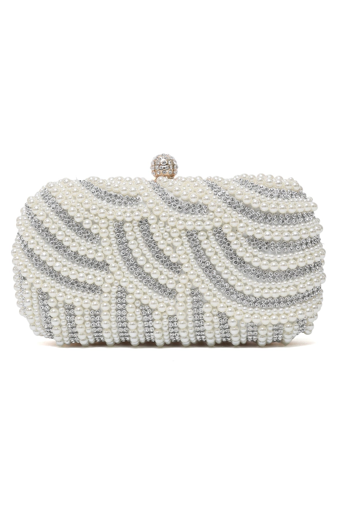 EMPRESS EVENING CLUTCH-WHITE