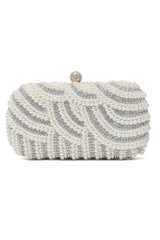 EMPRESS EVENING CLUTCH-WHITE