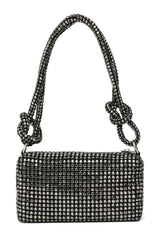 DAZZLING GEMSTONE MINI BAG-PEWTER