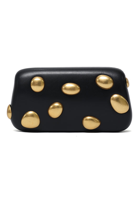 GOLDEN STUD CLUTCH-BLACK
