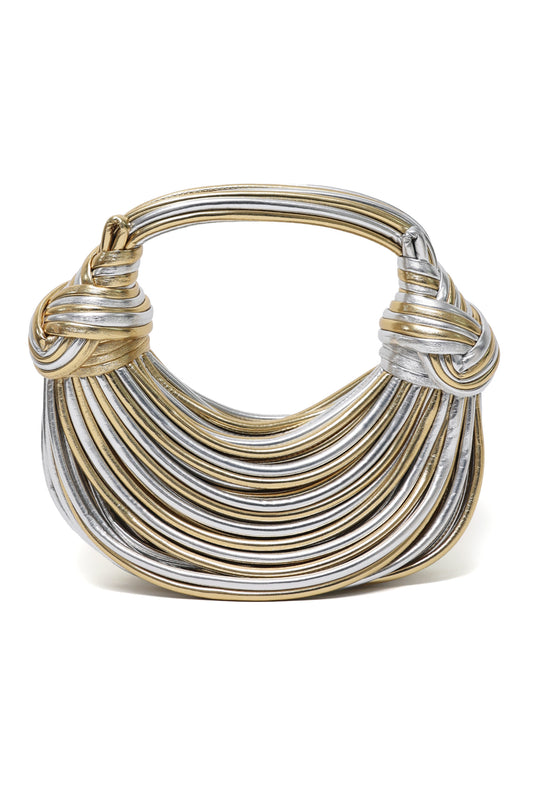 TEXTURED DESIGNER HANDBAG-GOLD