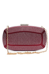 SLEEK LUXURIOUS CLUTCH-MAROON