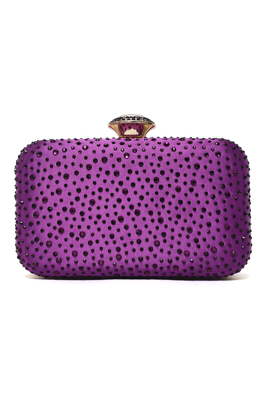 CLASSIC TIMELESS CLUTCH-PURPLE