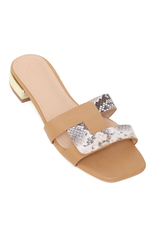 EXCUSITE EVENT SEMI HEEL-CAMEL