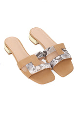 EXCUSITE EVENT SEMI HEEL-CAMEL