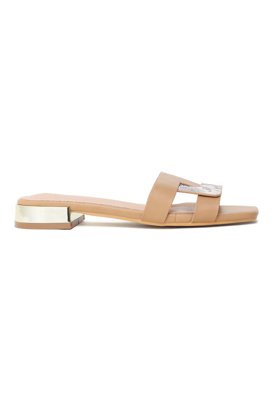 EXCUSITE EVENT SEMI HEEL-CAMEL