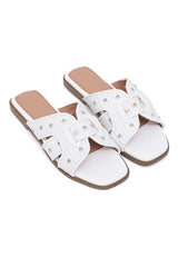 SPOTGLITZ SLIDE-WHITE