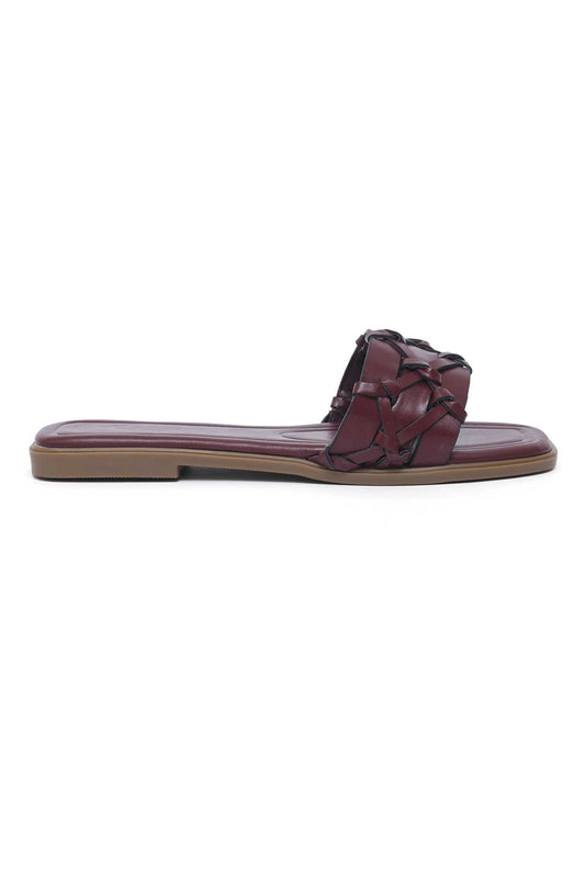 TESSRA SLIDE-BURGUNDY