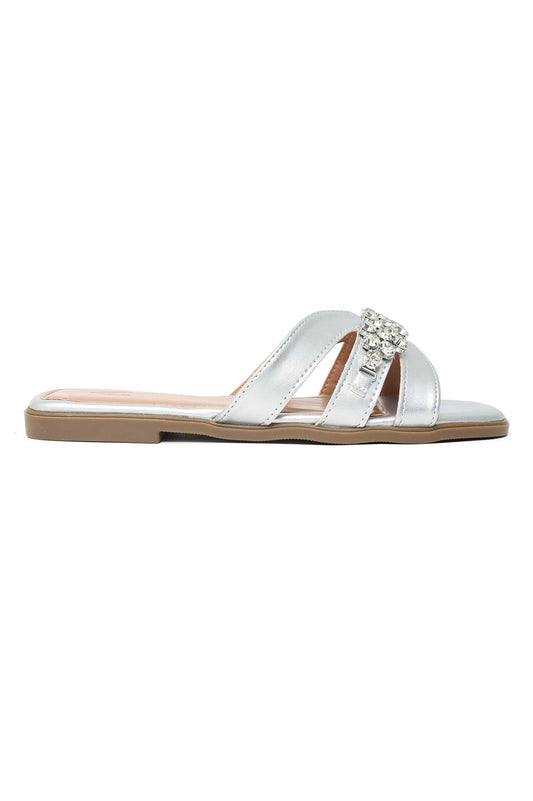 DAZZLE GOLD SLIDE-SILVER