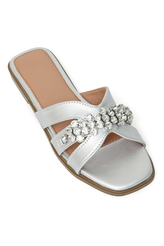 DAZZLE GOLD SLIDE-SILVER