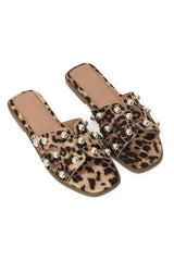 BOLD BLAZE SLIDE-LEOPARD