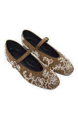 PETAL SEAM SHOE-DK/OLIVE