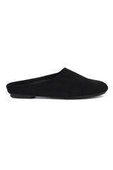PLUSH TOUCH MULE-BLACK