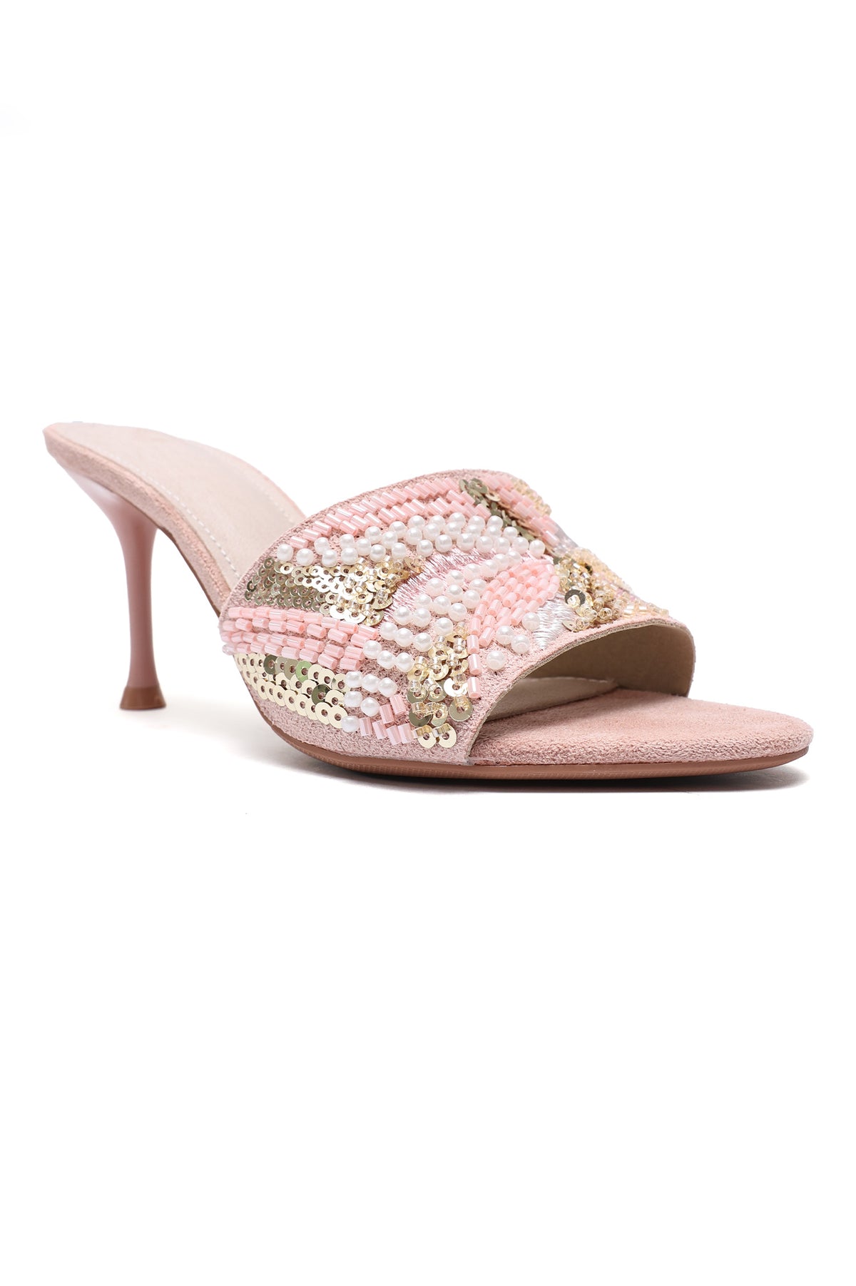 BLOOM STILETTO HEELS-PINK