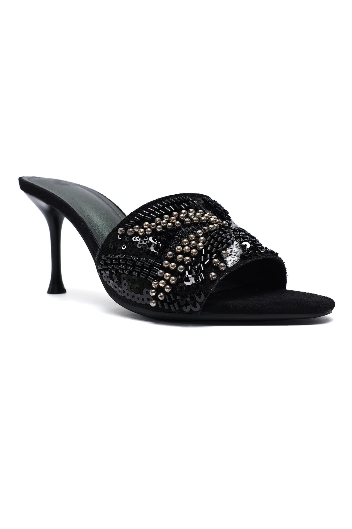 BLOOM STILETTO HEELS-BLACK