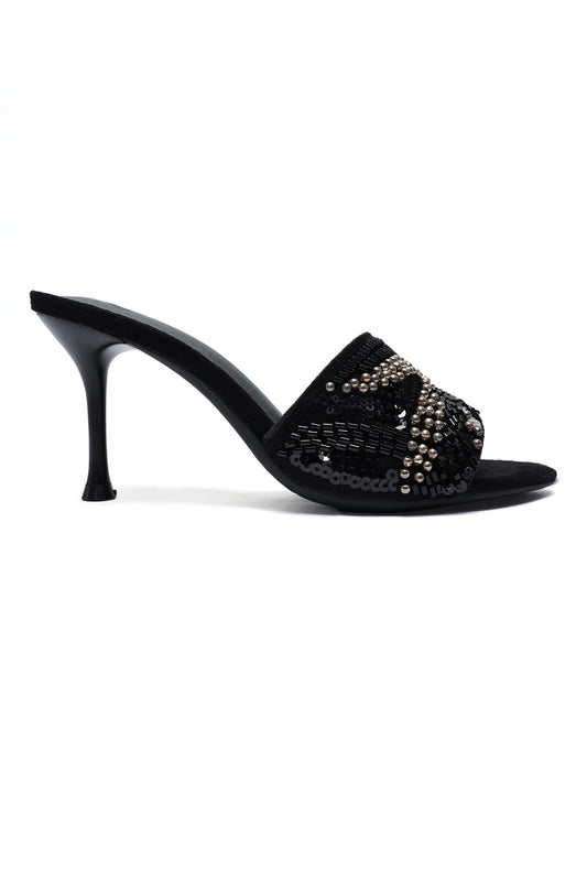 BLOOM STILETTO HEELS-BLACK