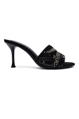BLOOM STILETTO HEELS-BLACK