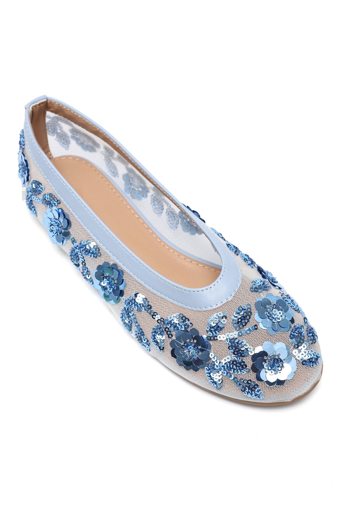 PETAL OCCASION FLATS-BLUE