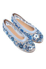 PETAL OCCASION FLATS-BLUE