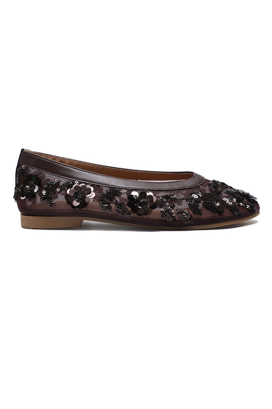 PETAL OCCASION FLATS-BROWN