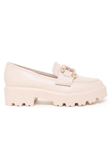 ALMAS CHUNKY SLIPONS-BEIGE