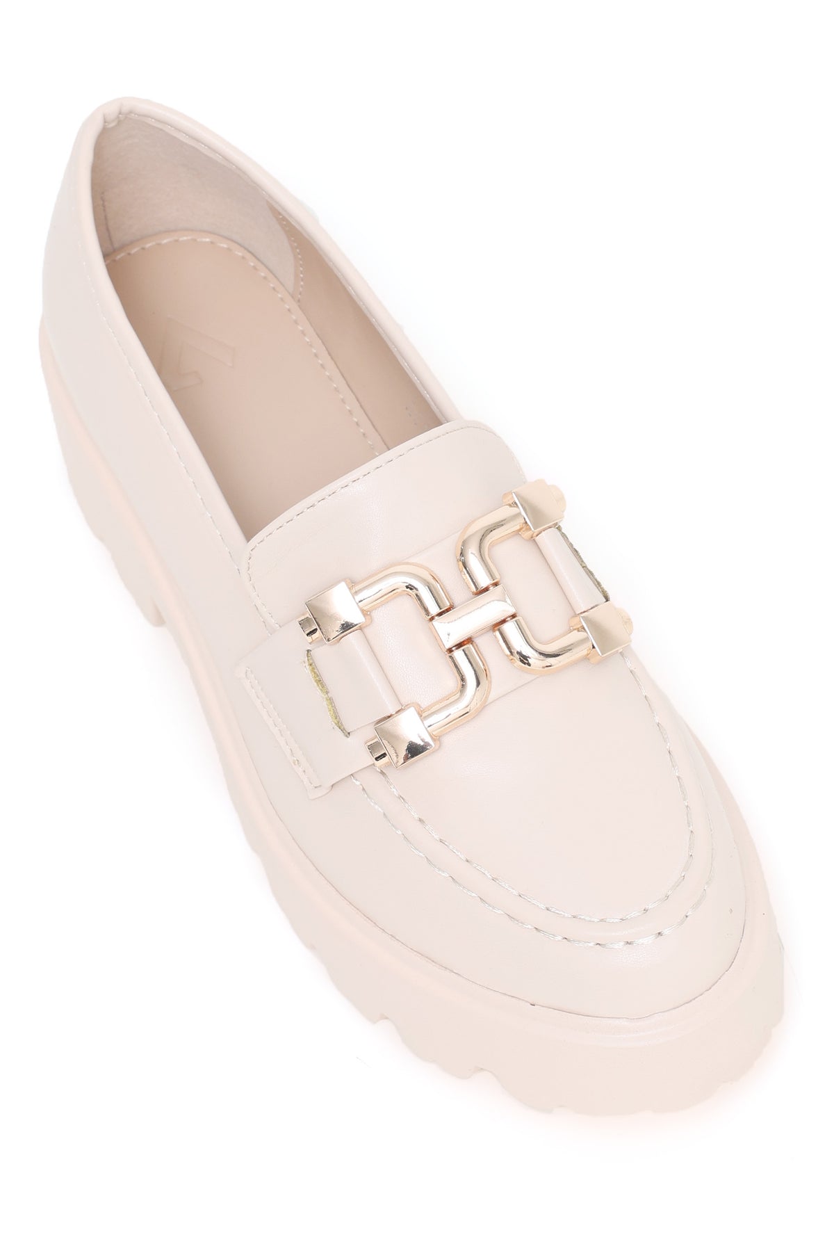 ALMAS CHUNKY SLIPONS-BEIGE