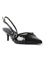 PATENT KITTEN HEELS-BLACK