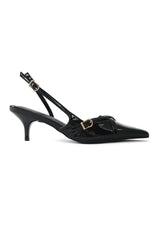 PATENT KITTEN HEELS-BLACK