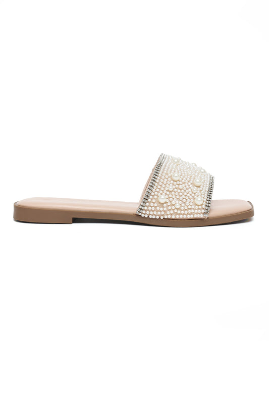LUXE PEARL SLIDE-PINK