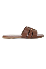 DUSK STUD SLIDE-BROWN