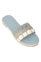 SERENA NATURAL SLIDE-BLUE