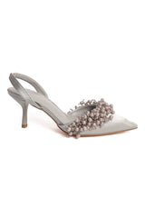 PEARL SLINGBACK-GREY