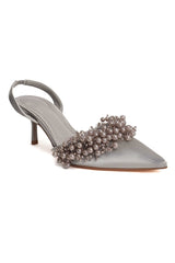 PEARL SLINGBACK-GREY